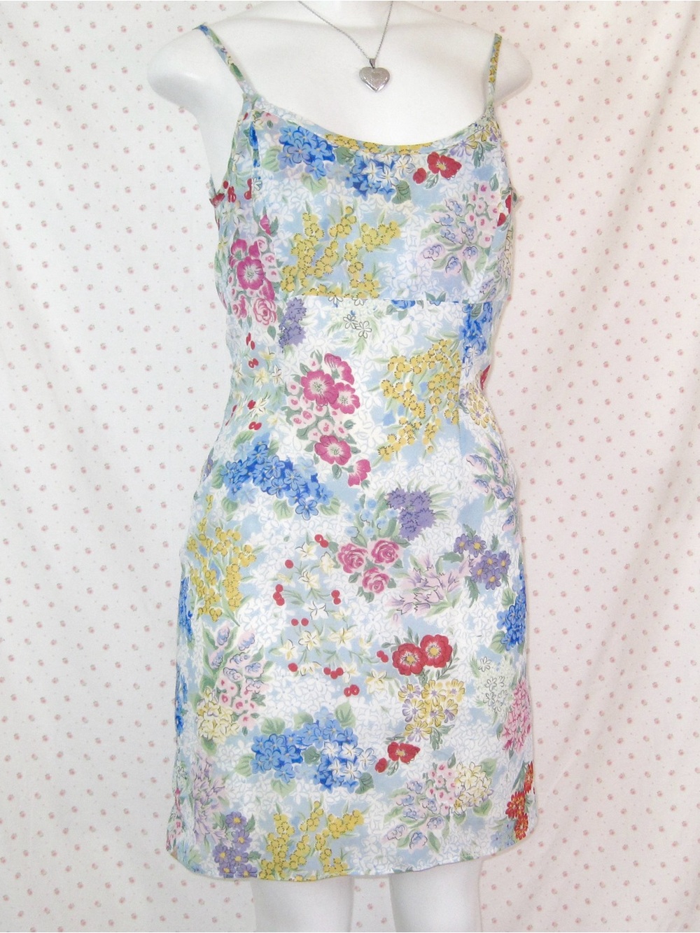 y2k pastel floral cami mini dress